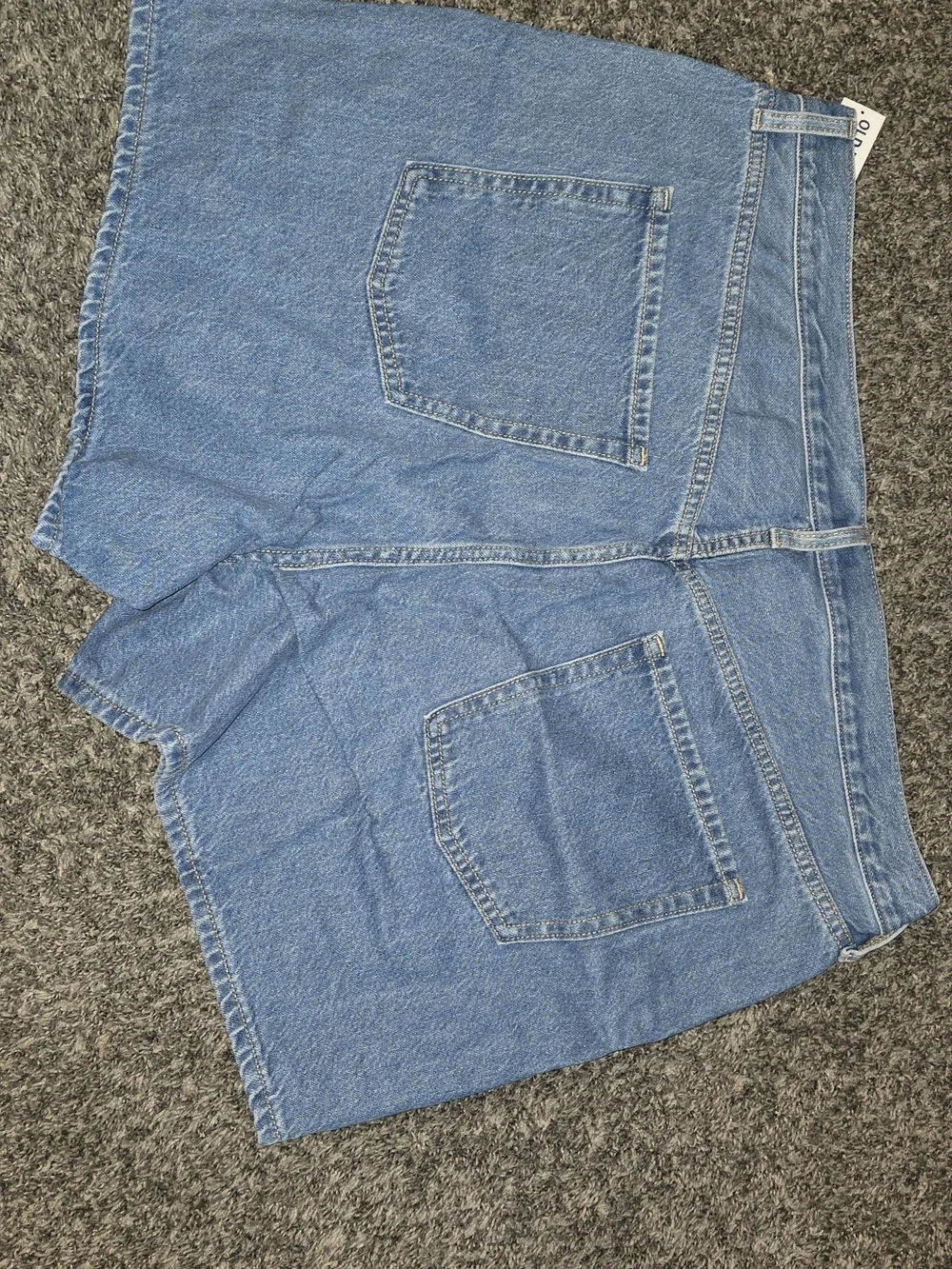 Old Navy Light Blue High-Rise Baggy Denim Shorts